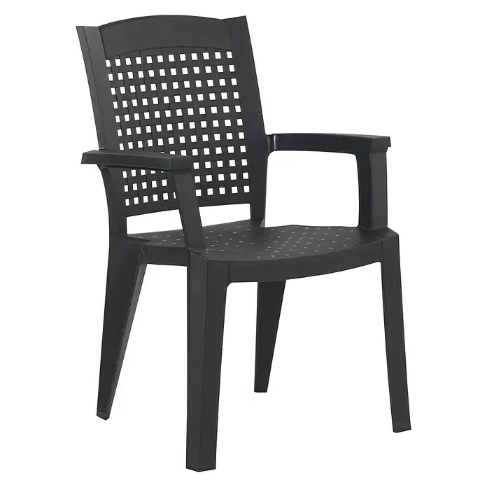 Silla de jardín Atlantic - An x Pr x Al: 59 x 60 x 87 cm, Polipropileno, Antracita