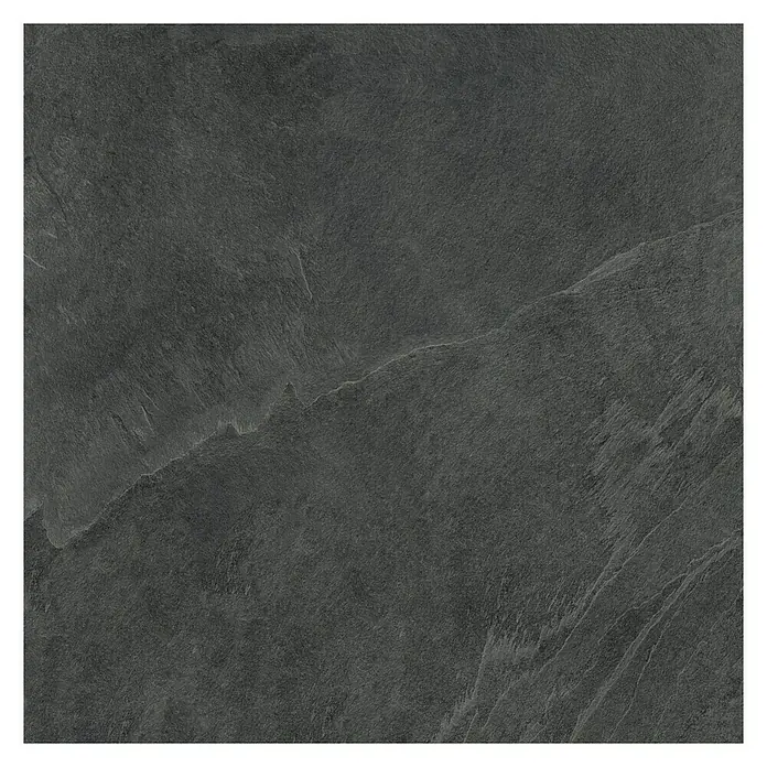 Feinsteinzeugfliese Click and Go Ardesia Black - 60 x 60 cm, Schwarz, Matt - Ansicht von oben