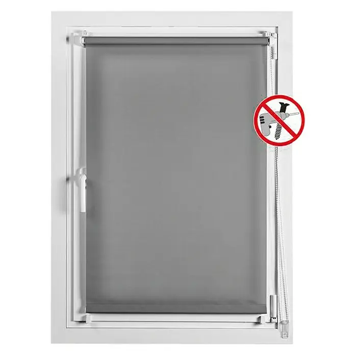 Estor enrollable Clip&Fix - An x Al: 120 x 180 cm, Asfalto