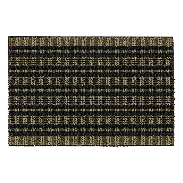 Astra Fußmatte Poly Brush - Schwarz/Grün, 40 x 60 cm, 100 % Polypropylen - Ansicht von oben