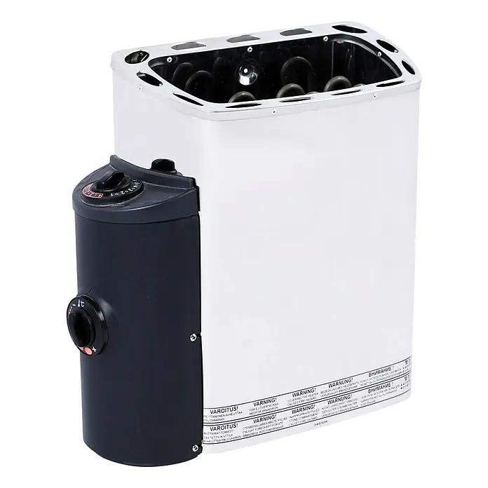 Weka Elementsauna 508 GT Gr.1 K - Mit 3,6 kW Saunaofen mit integrierter Steuerung, 144 x 144 x 199 cm