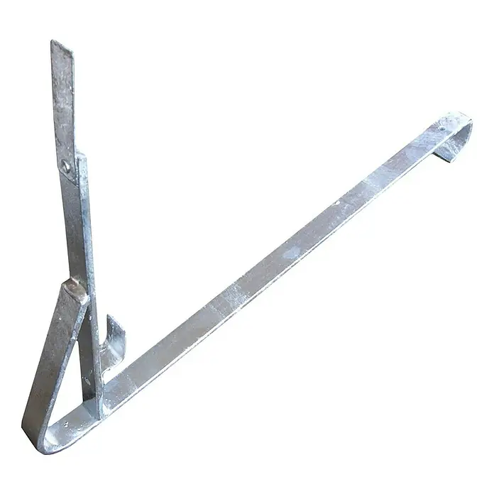 Sarei Schneefangstütze - 40 x 15 cm, Stahl, Verzinkt - Vorderansicht