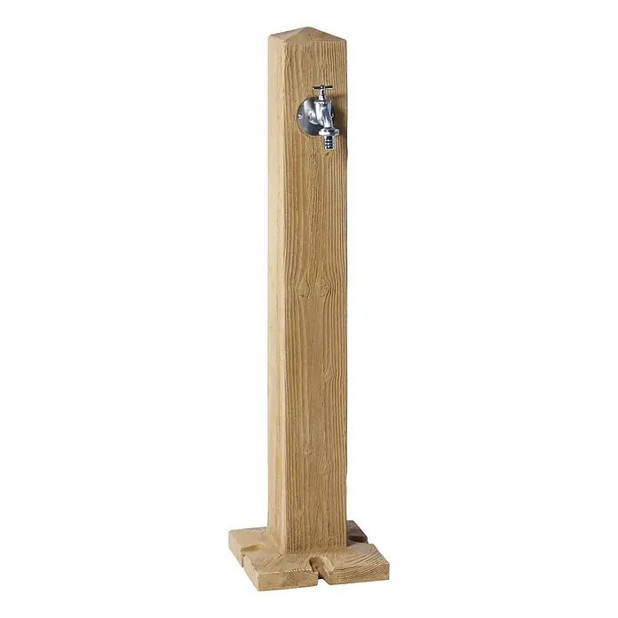 Garantia Wasserzapfstelle Wood - Lightwood, Höhe: 100 cm - Rechte Seitenansicht