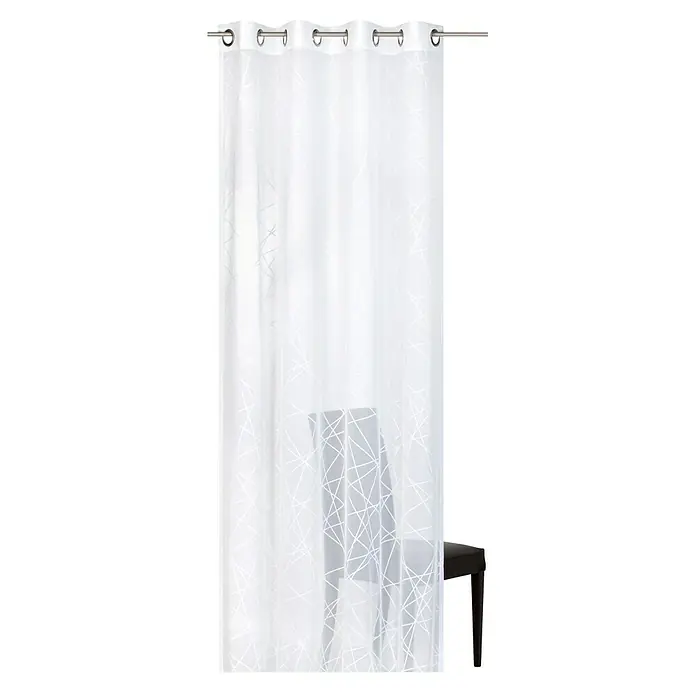 Elbersdrucke Ösenschal Crossover Voile - 140 x 255 cm, 100 % Polyester, Weiß - Vorderansicht