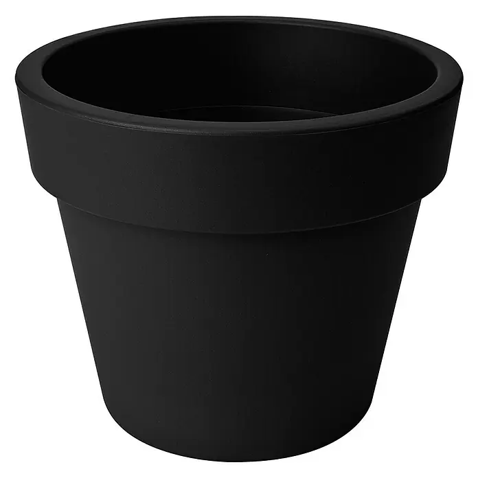 Elho Green Basics Plantenpot Top Planter - Buitenmaat (Ø x h): 40 x 33 cm, Kunststof, Zwart