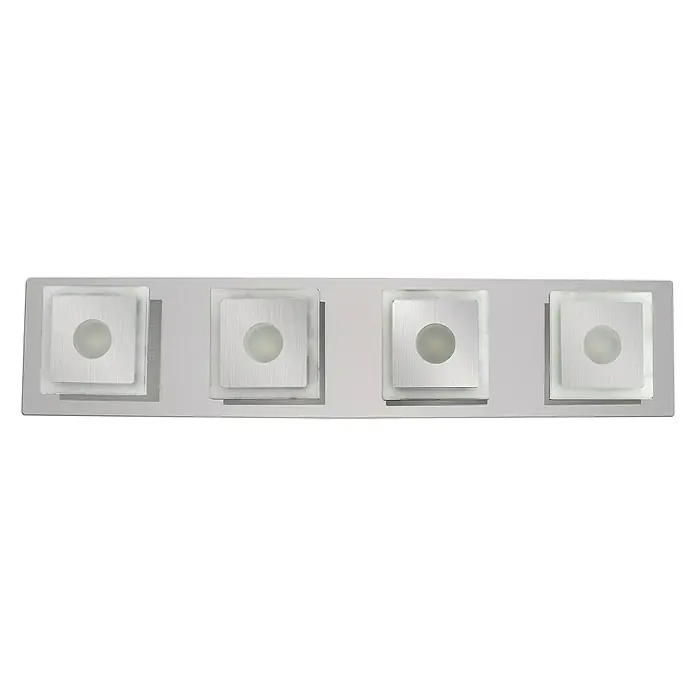 Tween Light Plafón LED para pared y techo Imperia - 16 W, L x An x Al: 480 x 100 x 55 mm, Plateado, Blanco cálido