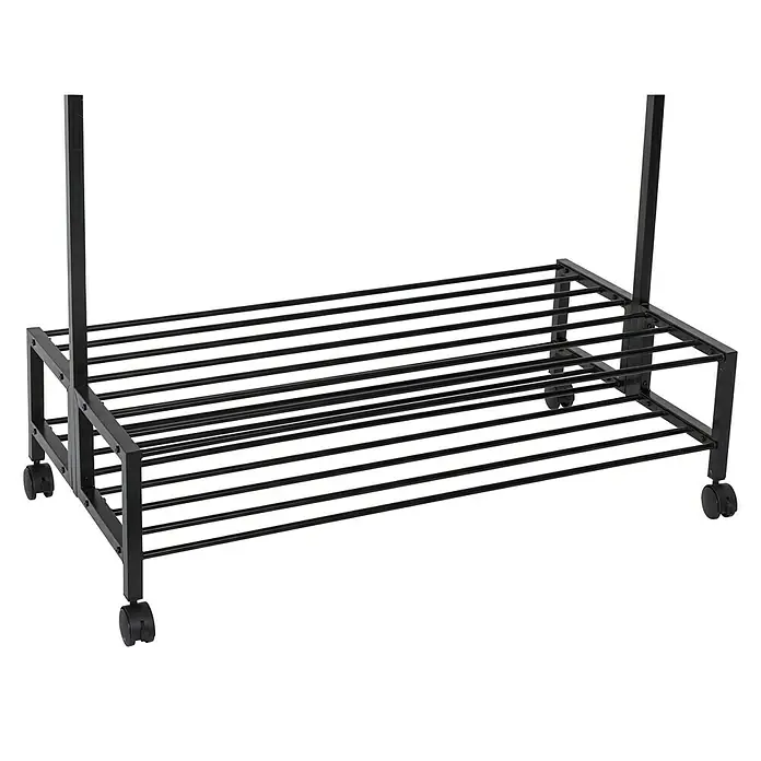 Kleiderwagen - 60 x 116 x 160 cm, Rollen, Material Gestell: Stahl - Vorderansicht
