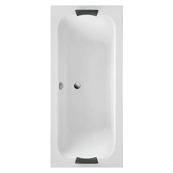 Ottofond Badewanne Punta - 180 x 80 cm, Sanitäracryl, Weiß - Ansicht von oben