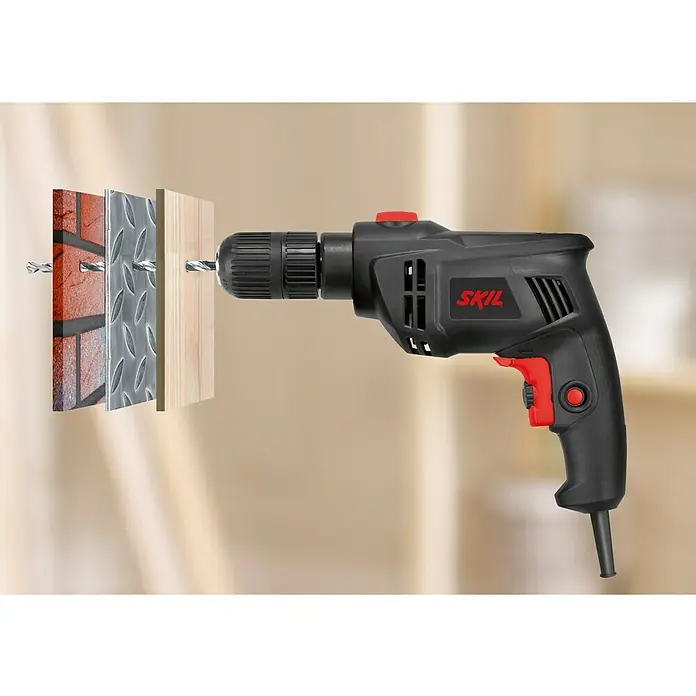 Skil Schlagbohrmaschine 1020 AA - 550 W, Leerlaufdrehzahl: 0 U/min - 2.700 U/min - Anwendungsbeispiel