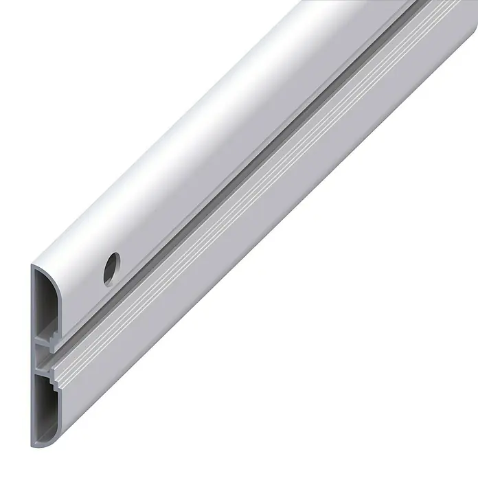 Kantoflex Coaxis Profil - 1.000 x 10 x 60 mm, Aluminium, Eloxiert - Linke Seitenansicht
