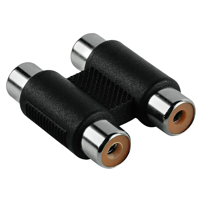 Hama Cinch-Adapter - 2-fach, Cinch-Kupplung - Vorderansicht