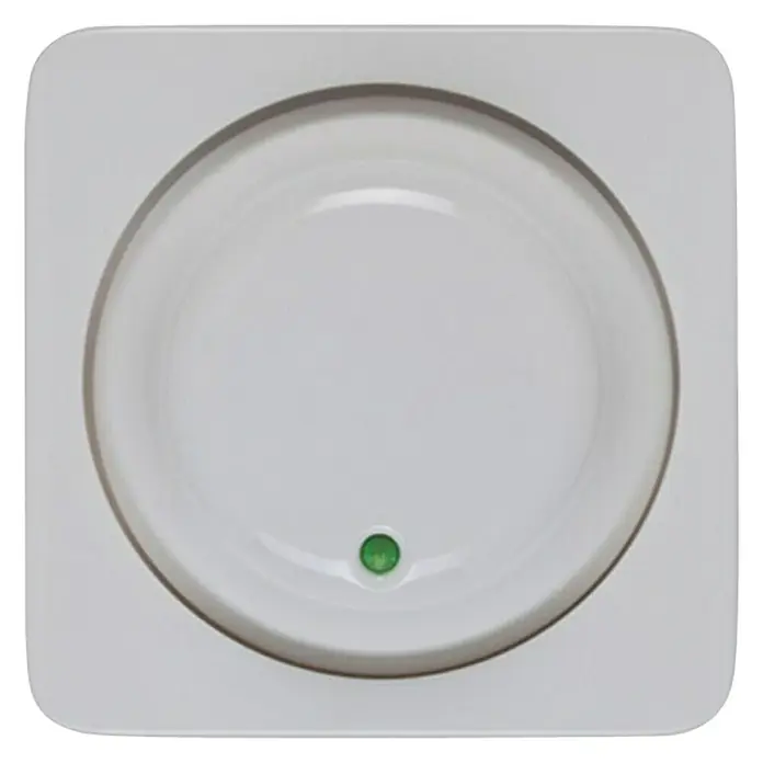 Legrand Creo Drehdimmer-Abdeckung - Ultraweiß, Kunststoff - Vorderansicht