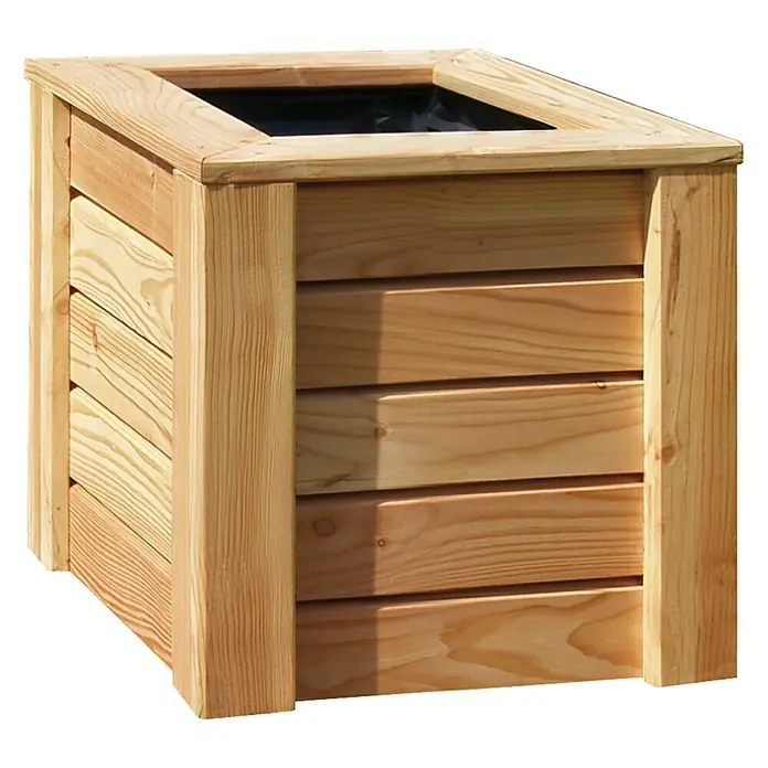 Visoka gredica Rhombus - 40 x 40 x 40 cm, Natur, Drvo