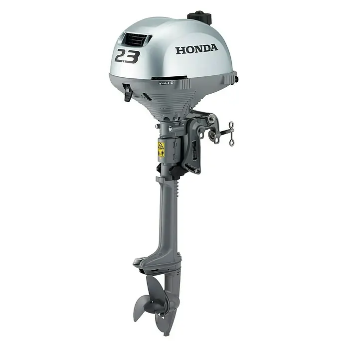 Honda Marine Außenbordmotor BF 2.3 SCHU - 1,7 kW, Pinnengriff, Schaftlänge: 418 mm, Seilzug - Vorderansicht