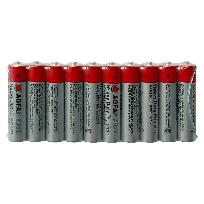 Baterije Heavy Duty - Micro AAA, Cink-ugljik, 1,5 V, 10 Kom. - Pogled sprijeda
