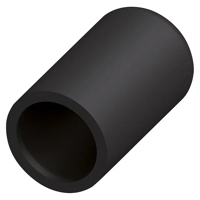 Kantoflex Gummikappe - Ø x L: 11,5 x 20 mm, Geeignet für: M12, Stärke: 1,2 mm, Schwarz - Linke Seitenansicht