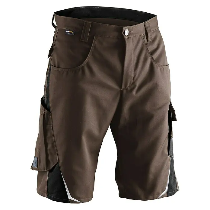 Kübler Pulsschlag Herren-Arbeitsshorts - 56, Braun/Schwarz - Vorderansicht