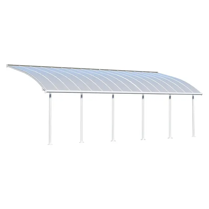 Palram – Canopia Terrassenüberdachung Joya - Tiefe: 3 m, B x H: 9,15 x 2,16 m, Verkehrsweiß