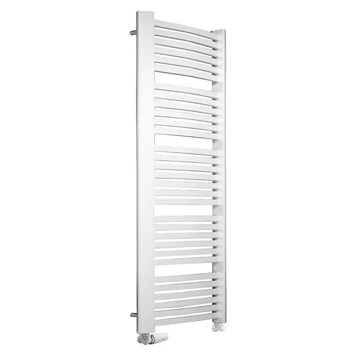 Camargue Badheizkörper Kastor - 58 x 160 cm, 1.103 W, Weiß - Linke Seitenansicht