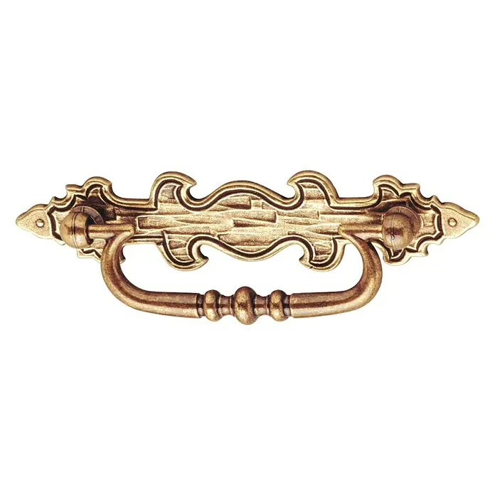 Ručka za namještaj - D x Š x V: 140 x 47 x 18 mm, Ostalo, Bronca - Pogled sprijeda