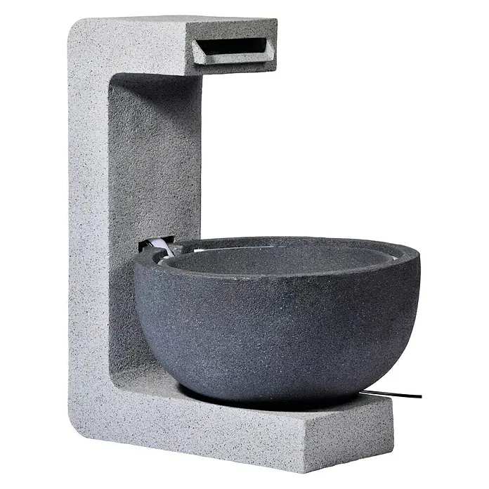 Dobar Kunststeinbrunnen - 52 x 44 x 65 cm - Rechte Seitenansicht