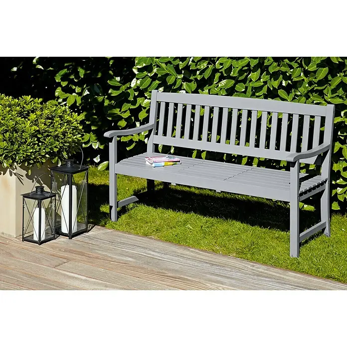 Sunfun Vrtna klupa Corinna - 150 cm, Svijetlosive boje