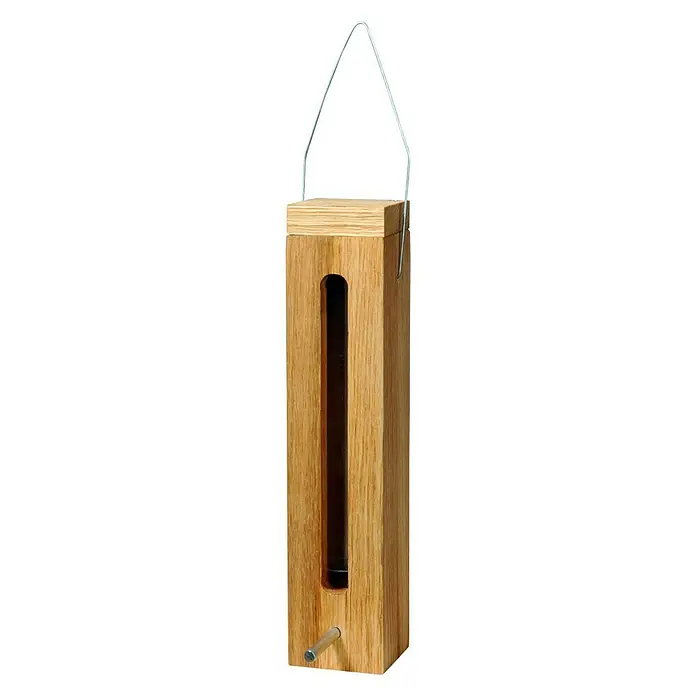 Dobar Futtersäule - 5 x 5 x 23 cm, Eiche - Vorderansicht