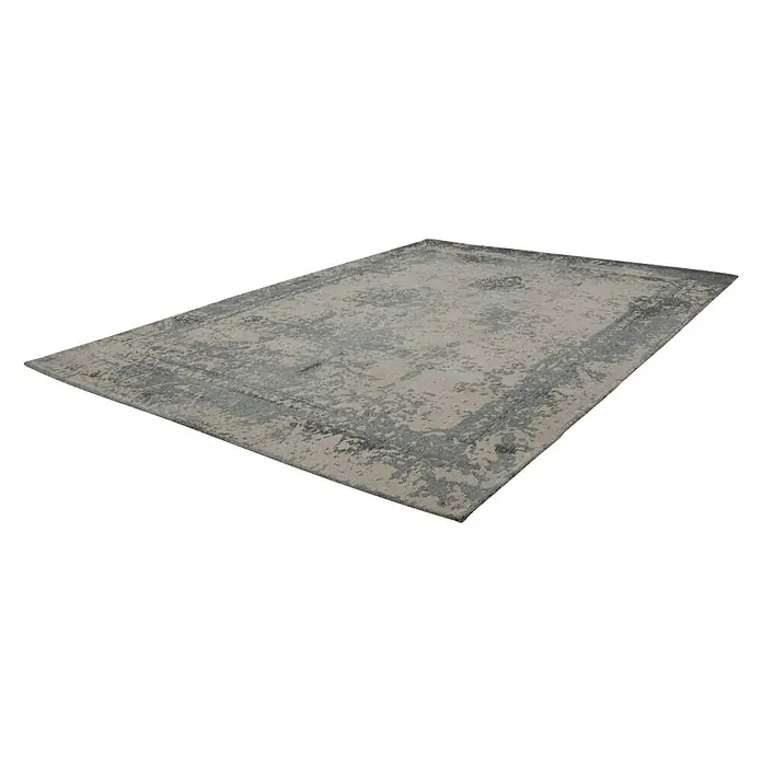 Kayoom Teppich Select 275 - Grau, L x B: 150 x 80 cm, 50% Baumwolle, 50% Polyester Chenille - Ansicht von oben