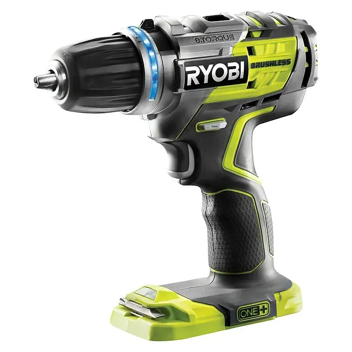 Ryobi Akku-Bohrschrauber - 18 V, Ohne Akku, Leerlaufdrehzahl: 0 U/min - 1.700 U/min - Vorderansicht
