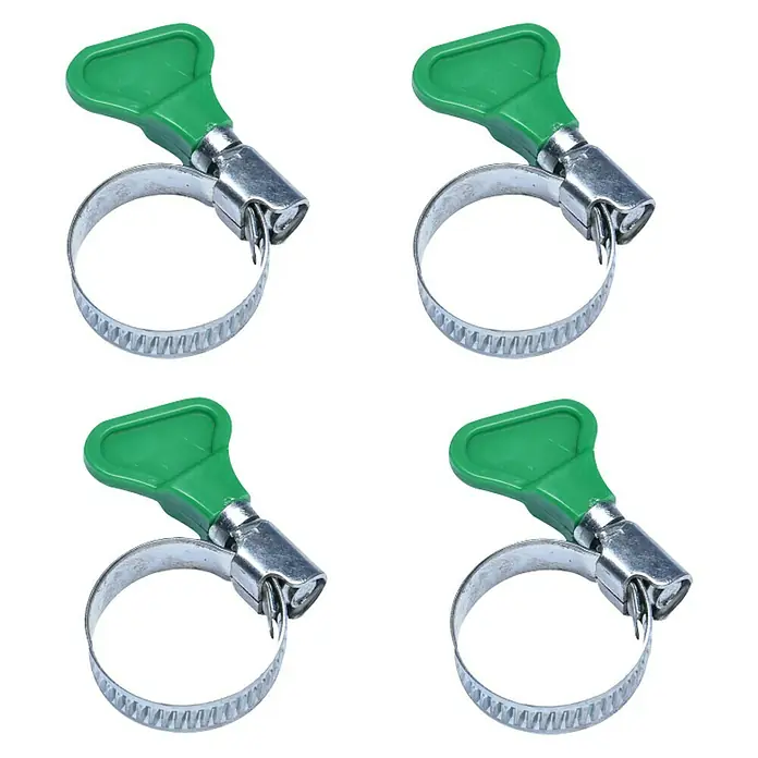 Surtido de abrazaderas para manguera 16 - 25 mm - 4 pzs., Acero inoxidable