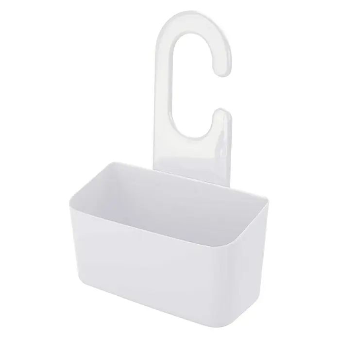 Deblanch Cesta de baño para ducha - L x An x Al: 11 x 24 x 37 cm, Blanco