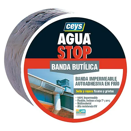 Ceys  Banda adhesiva butílica impermeable Agua Stop