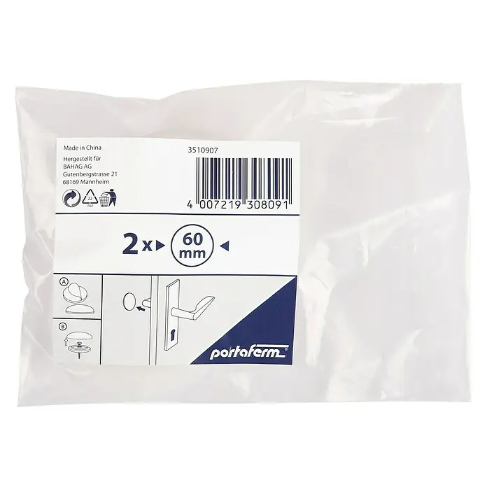 Portaferm Türpuffer - Durchmesser: 60 mm, Transparent, 2 Stk.