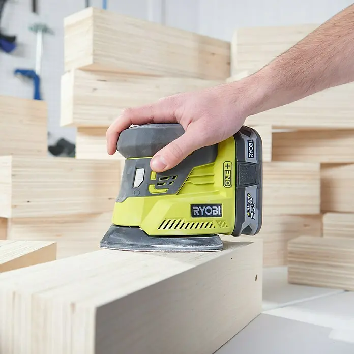 Ryobi ONE+ Lijadora vibratoria Delta de batería R18PS-0 - 18 V, 5 Ah, Sin batería, 22.000 r.p.m.