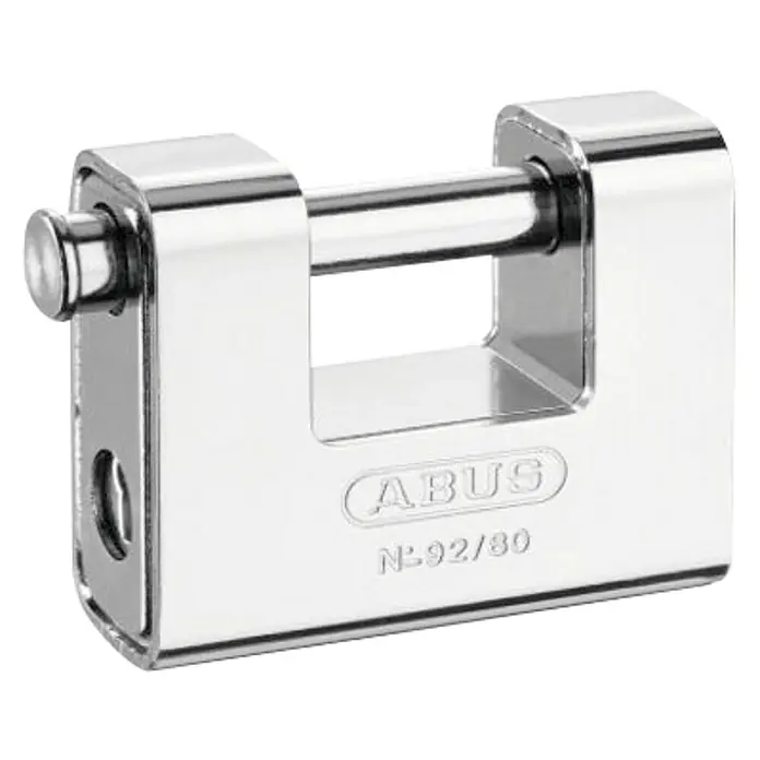 Abus Candado con cerradura blindado 92/80B - 39 x 115 mm, Material estribo: Acero inoxidable