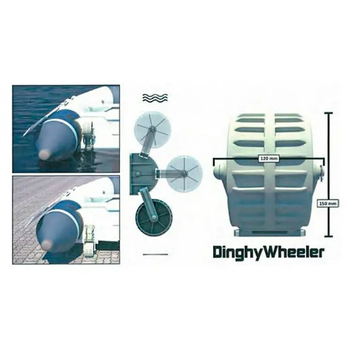 Rueda para remolque Dinghy Wheeler - Una pieza