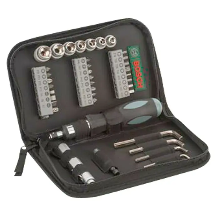 Bosch Set de puntas y brocas espirales para madera Xline - 38 pzs.