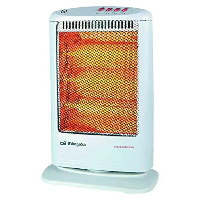 Orbegozo Calefactor de infrarrojos BP0303 - 1.200 W, Protección contra vuelcos