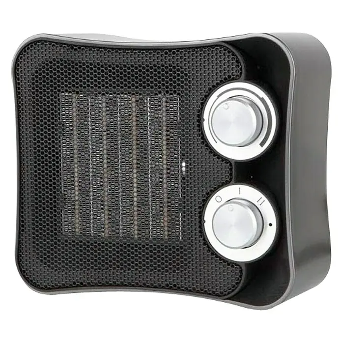 Orbegozo Calefactor cerámico CR - 1.200 W, Negro, L x An x Al: 9,6 x 20 x 17,6 cm