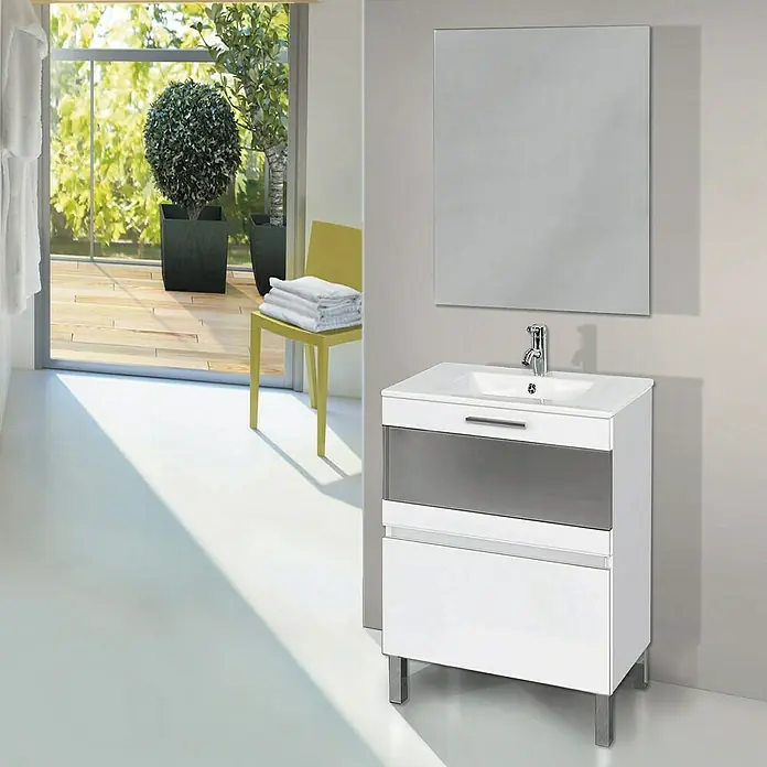Conjunto de mueble de baño Laura - 60 cm, Blanco