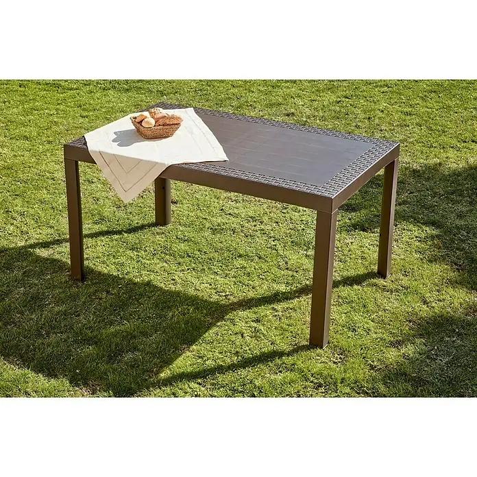 Mesa de jardín Dream - L x An: 140 x 85 cm, Wengué