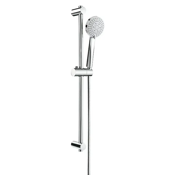 Roca Conjunto de ducha Stella 100-3 - Distancia entre orificios: 60 cm - 64 cm, Tipos de chorro: Chorro de masaje, Chorro de ducha suave, Cromo