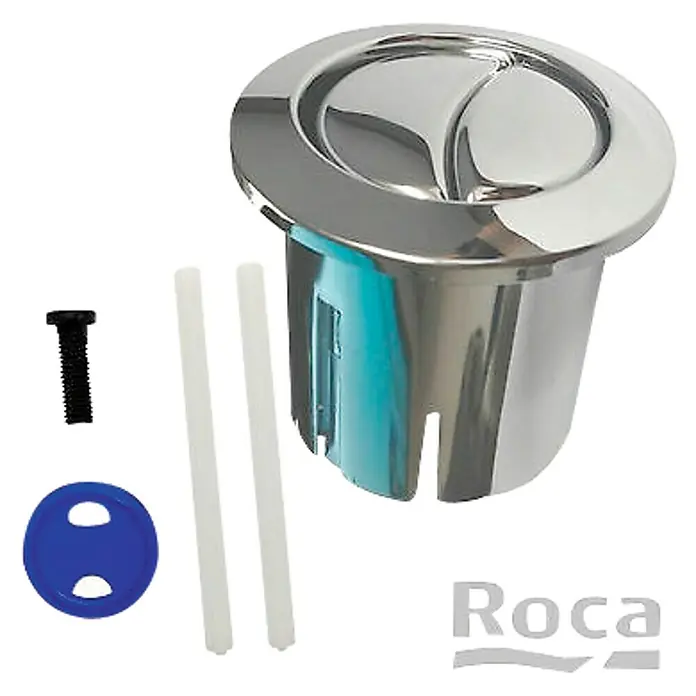 Roca Pulsador Doble corto D1D - Cromo