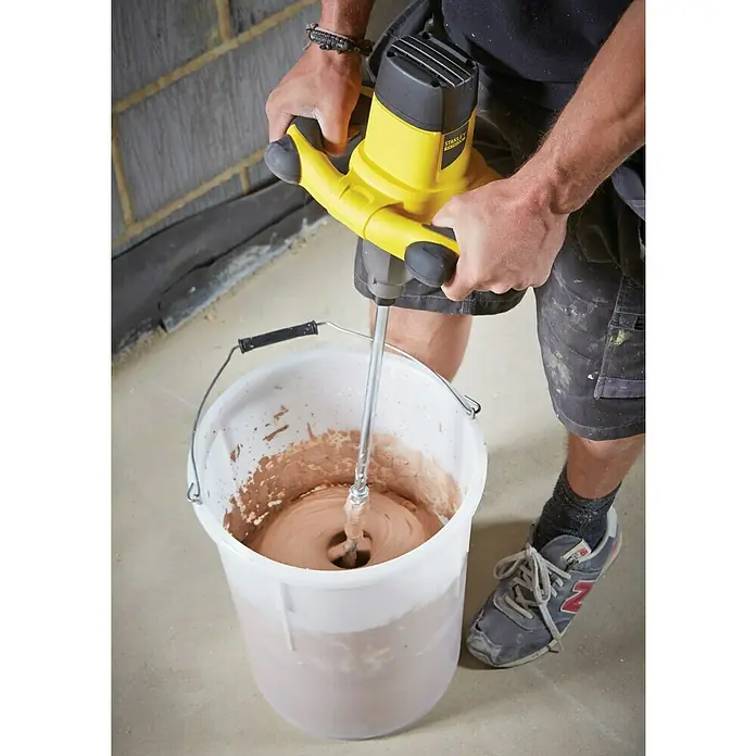 Stanley FatMax Mezclador manual FME190 - 1.600 W, Diámetro paleta de mezcla: 150 mm, Volumen de mezcla: 120 l