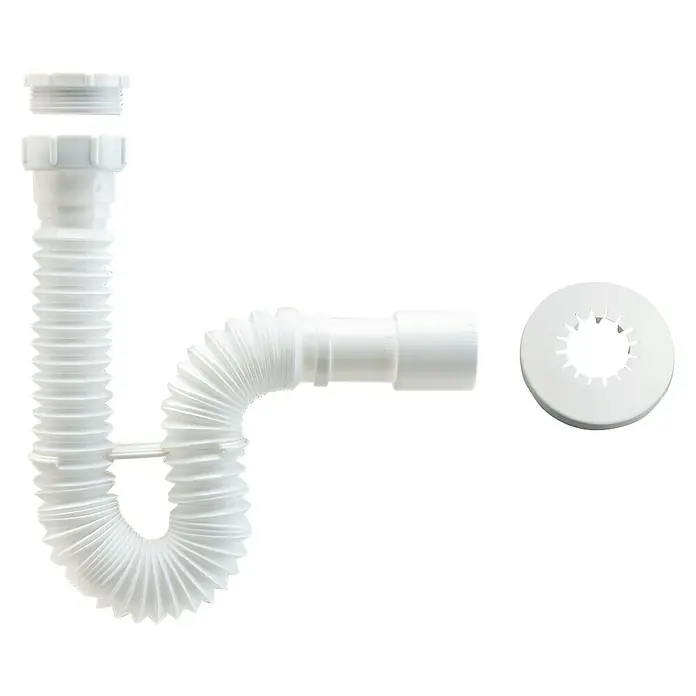 Plastisan Sifón de lavabo flexible - 1½", Diámetro: 32 mm