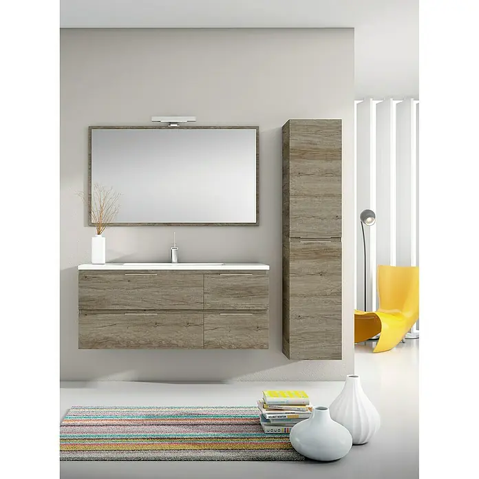 Armario colgante Sheyla - L x An x Al: 25 x 35 x 160 cm, Nebraska gris