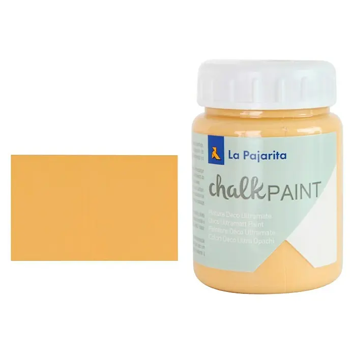 La Pajarita Pintura de tiza Chalk Paint - Ocre Sahara, 75 ml, Mate