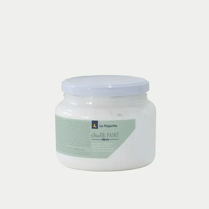 La Pajarita Pintura de tiza Chalk Paint - Blanco nube, 500 ml, Mate