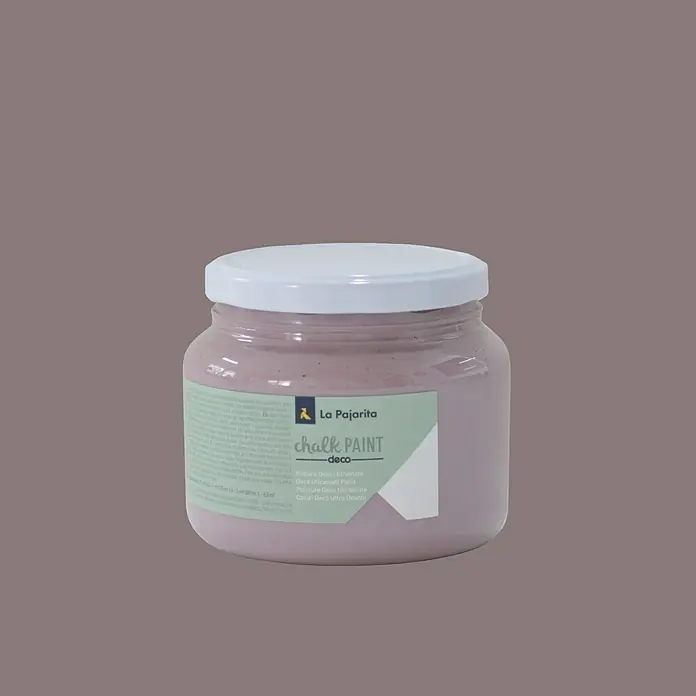 La Pajarita Pintura de tiza Chalk Paint - Malva fumée, 500 ml, Mate