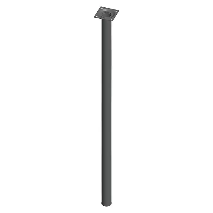 Element System Postolje za namještaj - Ø x D: 30 x 700 mm, Nosivost: 50 kg, Crne boje
